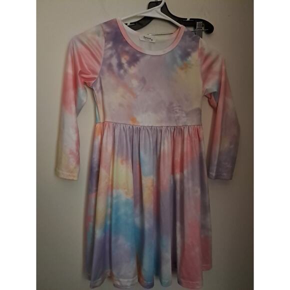 Copied - Jorssar Girls Multi-color Dress Size Medium Long Sleeve - Picture 1 of 6